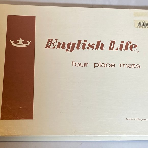 English Life Vintage Flower Placemats Set of 4 - Picture 3 of 5